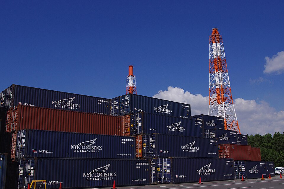 Ocean freight container terminal